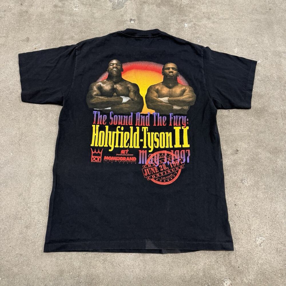 VINTAGE 1997 HOLYFIELD TYSON THE BITE FIGHT BOXING HEAVYWEIGHT CHAMPIONSHIP L